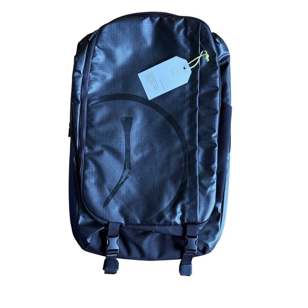 The Golfers Journal Broken Tee Society 31L Black Backpack Golf Travel Bag Member